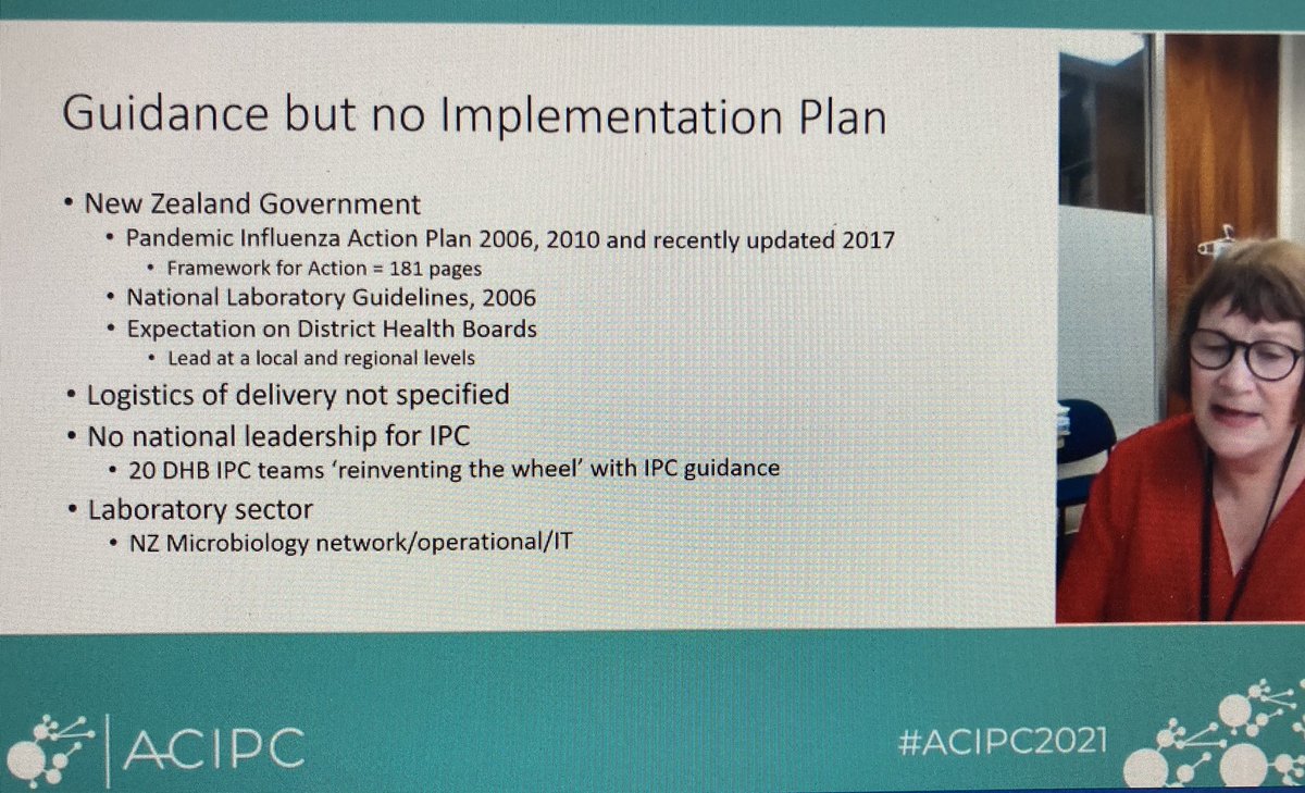 darren_c_martin's tweet photo. Lessons from the COVID-19 pandemic. A New Zealand perspective - Dr Sally Roberts @ACIPC #ACIPC2021 https://t.co/TIyJzNlRq4