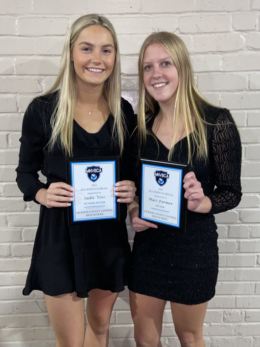 JCC senior Sadie Voss and junior Maci Farmer have both been named to the Class AA all-state volleyball team.