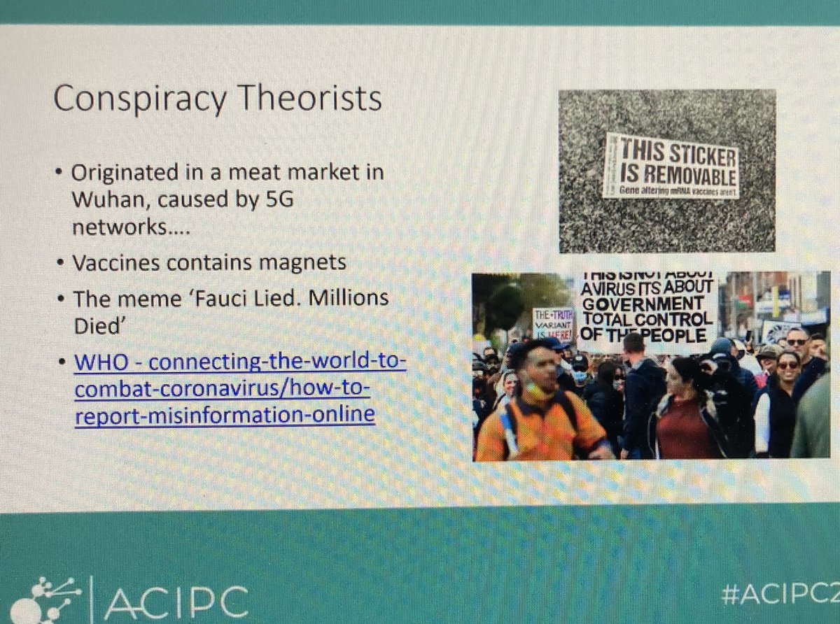 darren_c_martin's tweet photo. Too many conspiracy theories for Covid @ACIPC #ACIPC2021 https://t.co/ATA4CX3bm0