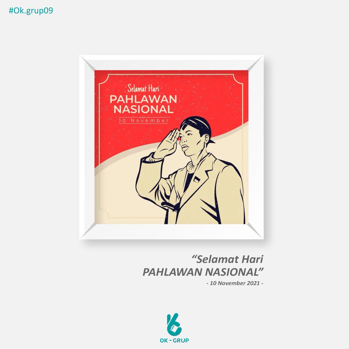 ok_grup's tweet photo. Sebagai generasi penerus, semangat Para Pahlawan akan terus menyertai di setiap langkah perjuangan. 

Selamat Hari Pahlawan 10 November

#HariPahlawan2021 #Pahlawan #HariPahlawan https://t.co/QSjJlceTLW