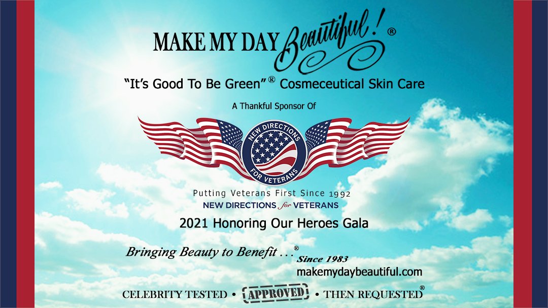 MakeMyDayBeauti's tweet photo. On #VeteransDay &amp; always #MakeMyDayBeautiful!® extends #Thankful appreciation 2 #USArmedForces #AmericanHeroes. #BringingBeautyToBenefit..® #NewDirectionsForVeterans #NDVets #HonoringOurHeroesGala #StevenWeber #PermanentSupportiveHousing #Veterans @NDVets
 https://t.co/tfGq1ROaef https://t.co/g4pY03SHSN