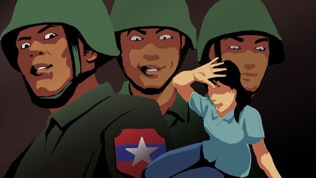 In Kutkai, Shan Region: A 62-y-o woman from Nam Phalun Vlg was RAPED by a #MyanmarMilitaryTerrorists Min Min Soe of Battalion 336 based in Pekhon Tsp. The commander terrorist apologized to the locals but no action has been taken. #WhatsHappeningInMyanmar