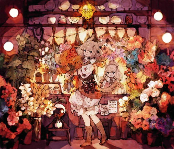 今まで描いたFF14のお花のあるゑ! 