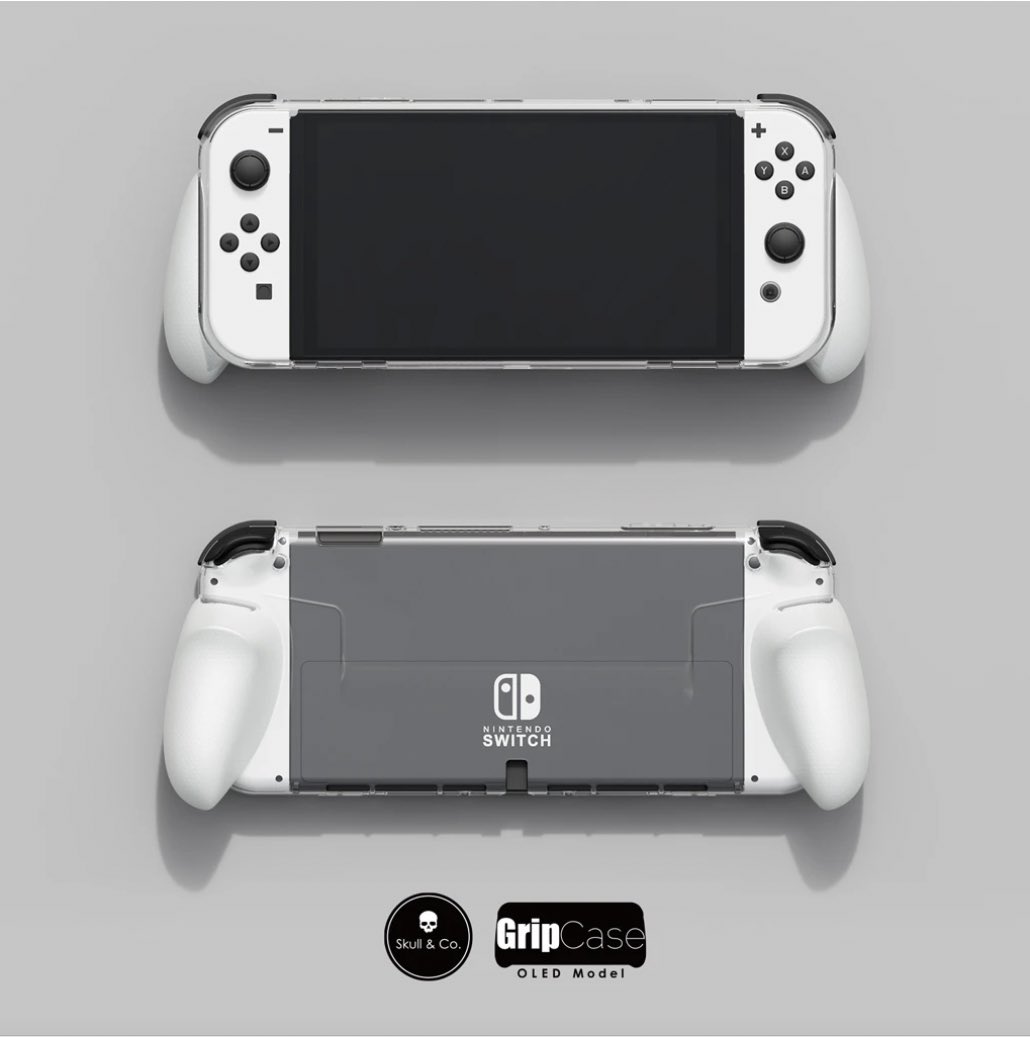 AzzatheAce's tweet photo. Just preordered the #GripCase for NintendoSwitch OLED (Body Only)! Thanks @skullnco for making this for the #SwitchOLED - You have helped eased my anxiety! 😊 Also decided to get the Carrying Case bundle for my #PS5 Controller🎮 #skullnco #skullncogaming #NintendoSwitchOLED https://t.co/haoyK7QtPU