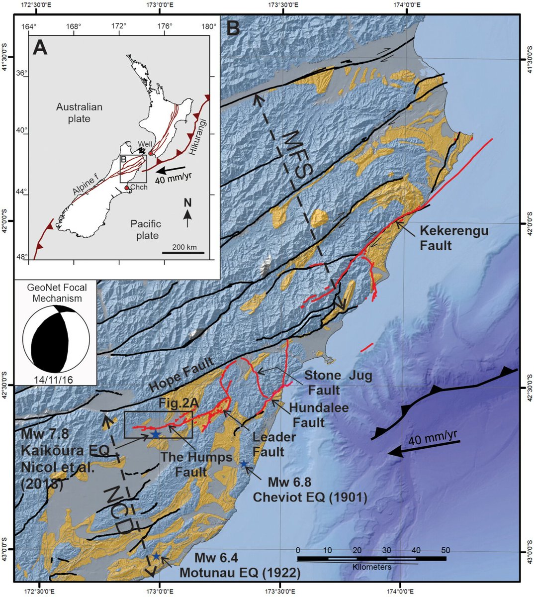 GeoscienceNZ's tweet photo. Check out "Paleoseismicity of the western Humps fault on the Emu Plain, North Canterbury, New Zealand" by T. Brough et al. GSNZ members read for free at NZJGG!
https://t.co/O8CTRUp6wa
Direct article link: https://t.co/6X3jPbzdmr
#NZgeoscience #paleoseismicity https://t.co/4wMSG6Xu5E