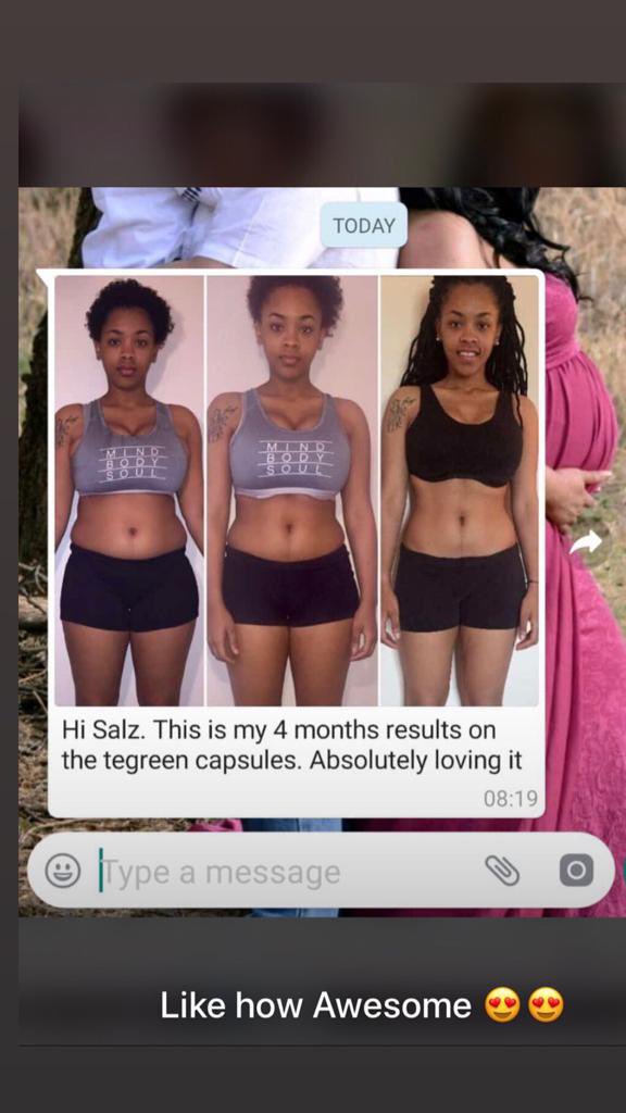 SwiftieLee1's tweet photo. 🍃Tegreen Capsule 🍃

1 capsule 💊 = 7 cups of traditional brewed green tea 🍵 
Helps boost your metabolism and detox your body.

Benefits include ; 
- Weightloss 
- decreases bloating 

📲0783400204 to order https://t.co/bCk0m0Q3GY