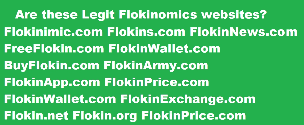 RichardTingel's tweet photo. #flokinomics #FLOKIN #FlokinArmy 
Just curious. Any of these legit?
https://t.co/FyZ0ssURj6 https://t.co/Lgd2MvJelQ https://t.co/6MWuaikYwg https://t.co/NYzQPF89aT https://t.co/TtIKqeBCH5 https://t.co/Hw6of9mIE7 https://t.co/GqKJfBdCso https://t.co/Hfswx3QtRT https://t.co/FYAhYdNVoD