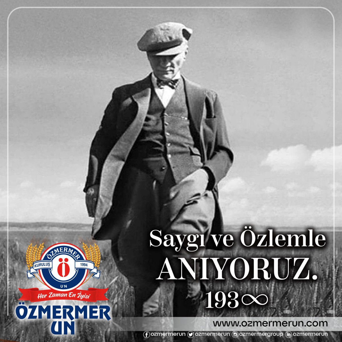Türkiye Cumhuriyeti kurucusu Gazi Mustafa Kemal Atatürk’ü saygı ve minnetle anıyoruz. #10Kasım
#MustafaKamalAtaturk