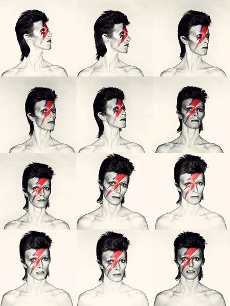 crockpics's tweet photo. David Bowie: Aladdin Sane, 1973. Photo by Brian Duffy, makeup by Pierre LaRoche. https://t.co/3hmnj7CrWm