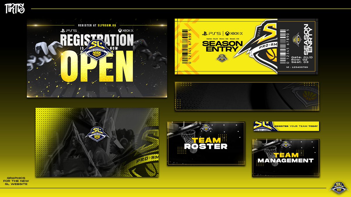 🖌️Some recent work for @SLProAm new website
🖥️slproam.gg 
Visit their new site to check