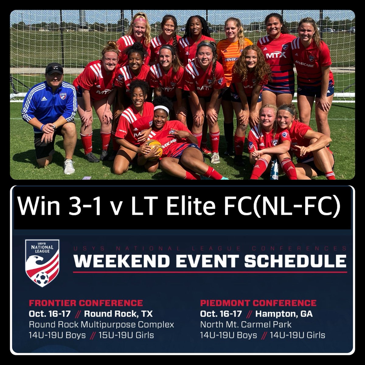 Final 3-1 National League⚽️! <a href="/NationalLeague/">National League</a> #EarnYourPlace 
Honorable mention: <a href="/emilylau_/">Emily Lau</a> <a href="/LollarSummer/">Summer Lollar</a> <a href="/ReaganSipll/">Reagan Sipll</a>  <a href="/camdenfawver12/">Camden Sadie Fawver</a> <a href="/linaebezdek2022/">Linae Bezdek</a> <a href="/haliburtonmaiya/">Maiya Haliburton</a> 
Goals by: <a href="/KChacchia/">Kirin Chacchia</a> @jackiepowell04 Assists by: <a href="/camdenfawver12/">Camden Sadie Fawver</a> <a href="/BienatiGianna/">Gianna Bienati</a> <a href="/GiannaAntovoni7/">Gianna Antovoni #7</a> <a href="/kwilson2004/">kiersten wilson</a>