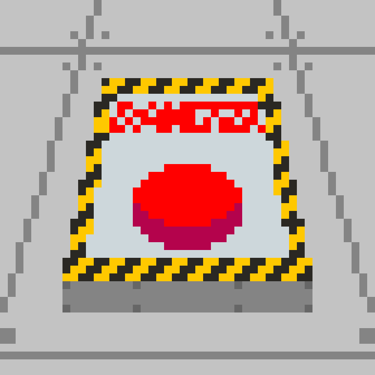 asamoriamane's tweet photo. 自爆ボタンだよ。
絶対押したらダメなのになぜかあるボタン。好きです。
#pixelart #ドット絵 #dotpict #自爆ボタン #Selfdestructbutton #donotpush https://t.co/4kpUaa5jAw