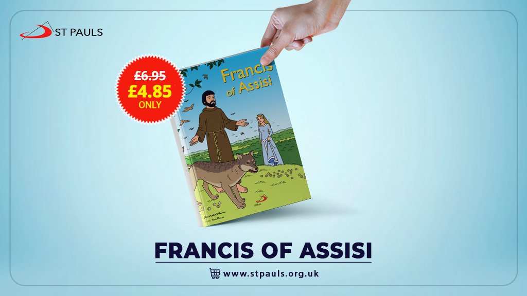 stpaulsuk's tweet photo. THE BOOK of St. FRANCIS OF ASSISI FOR KIDS

Lord, make me an instrument of your peace 
                                                             -St Francis of Assisi
Price: £4.85
Shop now: https://t.co/KWjKvTgjz4

#STPAULS_Publications #STPAULS_Distributors #STPAULS_Bookstore https://t.co/qtjokY9Rjq