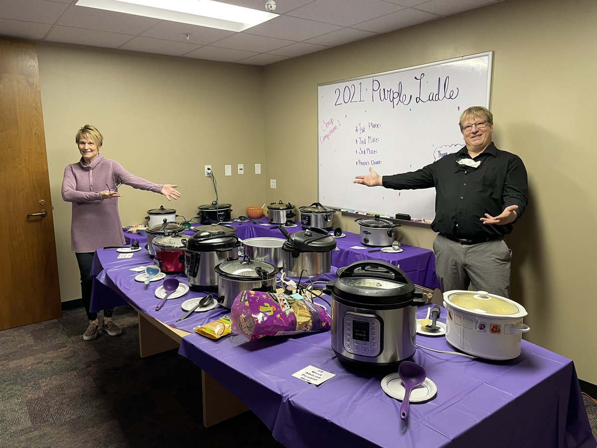 Honored to judge at The Purple Ladle soup cook-off - a venerable Fall tradition <a href="/WeberStateU/">Weber State University</a> - a responsibility you have to take seriously ! Congrats to West African Peanut Stew, Working Mom’s Cheesy Broccoli, and Roasted Red Pepper for their Soup-erb concoctions.