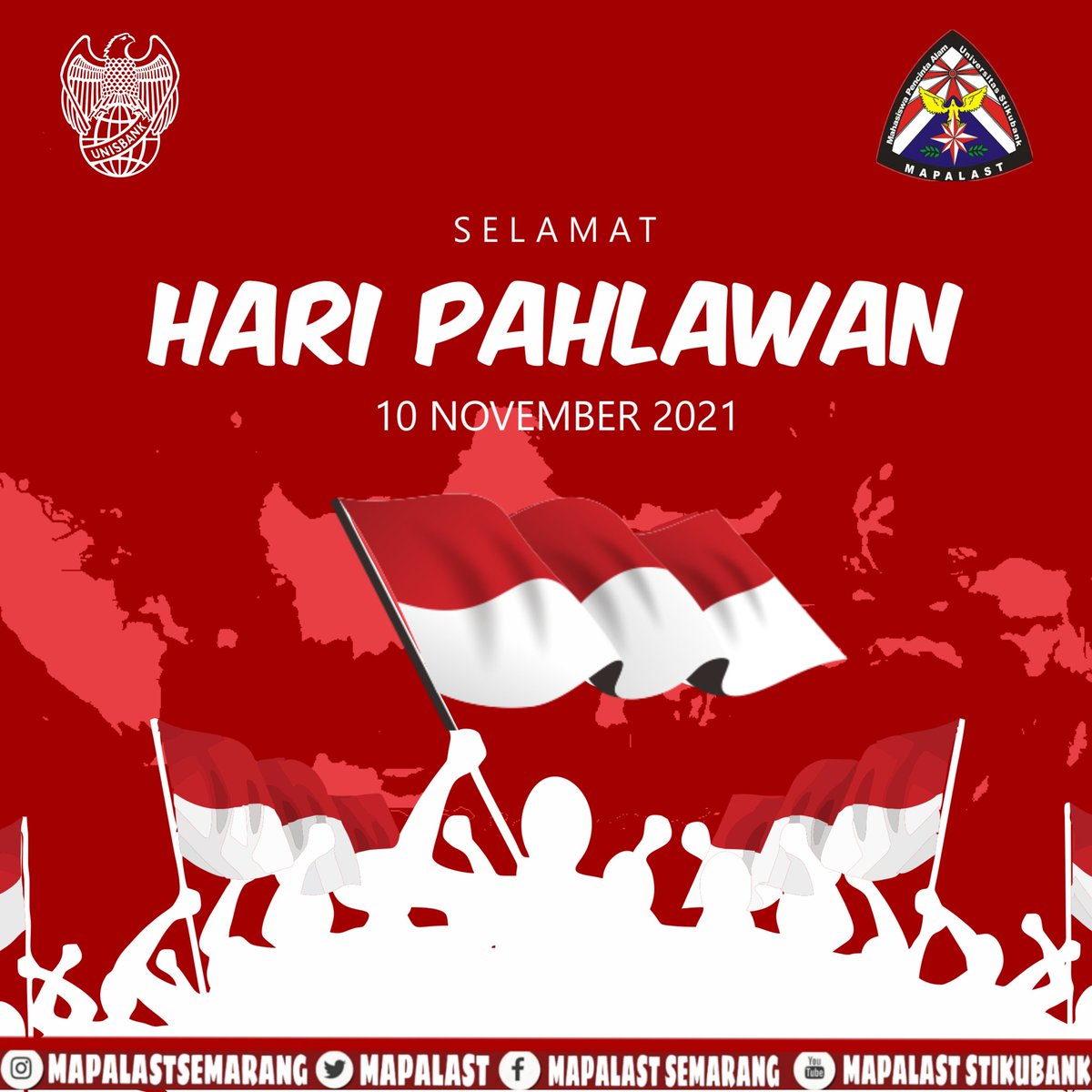 SALAM LESTARI !!!
Selamat Hari Pahlawan! Jadilah Pahlawan Masa Kini, dengan menunjukkan prestasi yang membanggakan serta dapat memberikan kontribusi yang bermanfaat bagi kemajuan bangsa dan negara, yang dimulai dari diri sendiri
