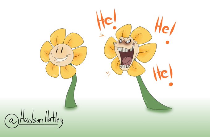 皮可Pico on X: Howdy！I'm Flowey. Flowey the flower！ #undertale # undertaleFanart #flowey  / X