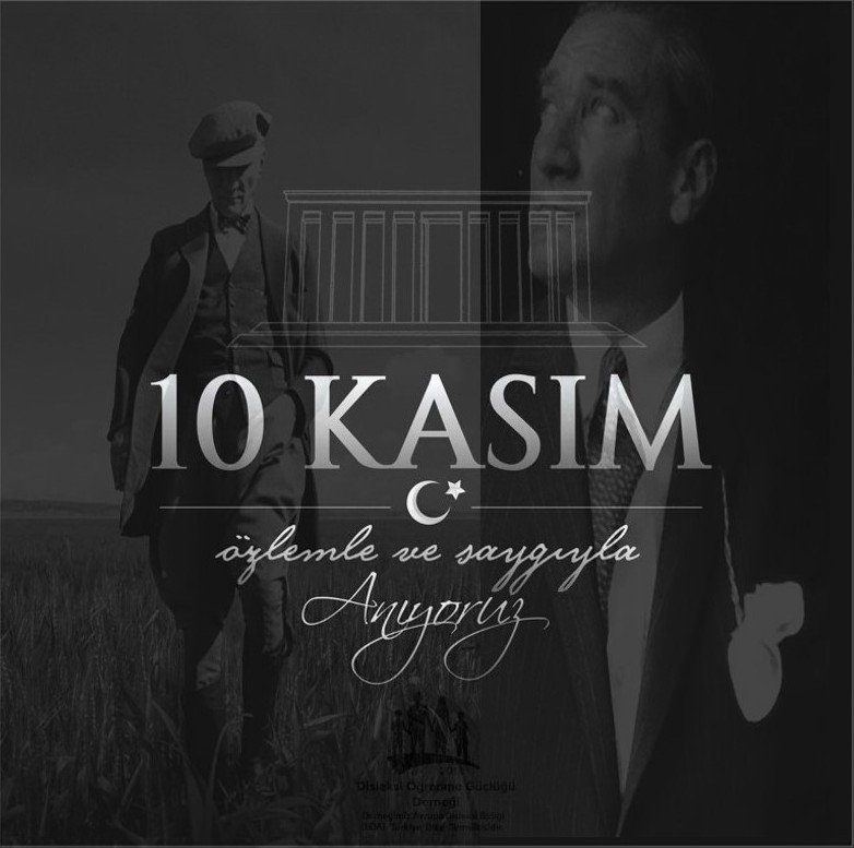 DislevCanakkale's tweet photo. Bir adam düşünün, bir milleti uyandırsın...  Ve bir ölüm düşünün ancak bu kadar ölümsüz olsun. #10Kasim @Disleksidernek https://t.co/h4sTtwxRev