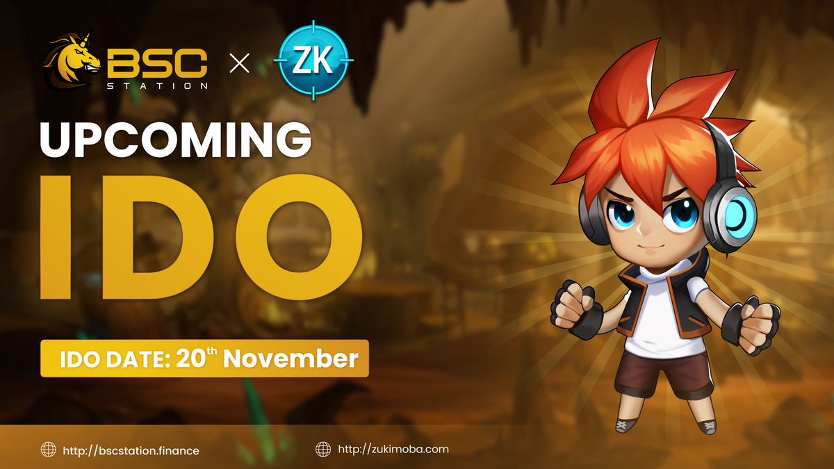 Welcome the newest addition to BSCStation Launchpad <a href="/ZukiMoba/">Zuki Moba</a> 

🗓4AM, 20th Nov (UTC)
📍Join at: bscstation.finance/#/launchpad

👉Stake min. 15K BSCS for guaranteed allocation: stake.bscstation.finance/#/ido-pools
👉Sign up for community whitelist: bit.ly/3H5xV41

ℹ️bscstation.medium.com/zuki-moba-is-t…