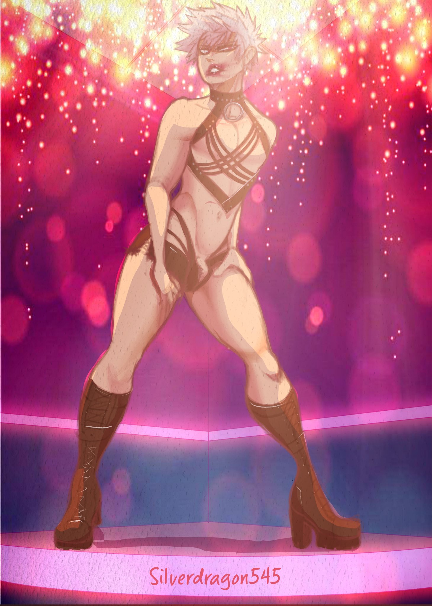 Silver🔞⚙️💥commissions open same name bsky on X: NSFW Stripper Bakugou  This got completely out of hand on me t.cos05M49rLfu  X
