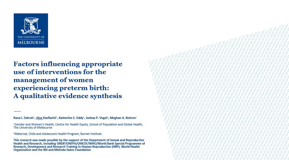 Just presented at #EE21 today, our study on factors affecting appropriate use to improve preterm birth interventions (ACS, tocolytics, MgSO4, antibiotics) globally, and how it informs guideline updates and implementation research. Stay tune on the published results soon!
