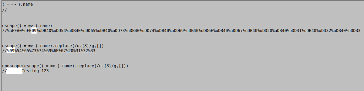 Fake “Unicode.” 🩵🆓 tweet media