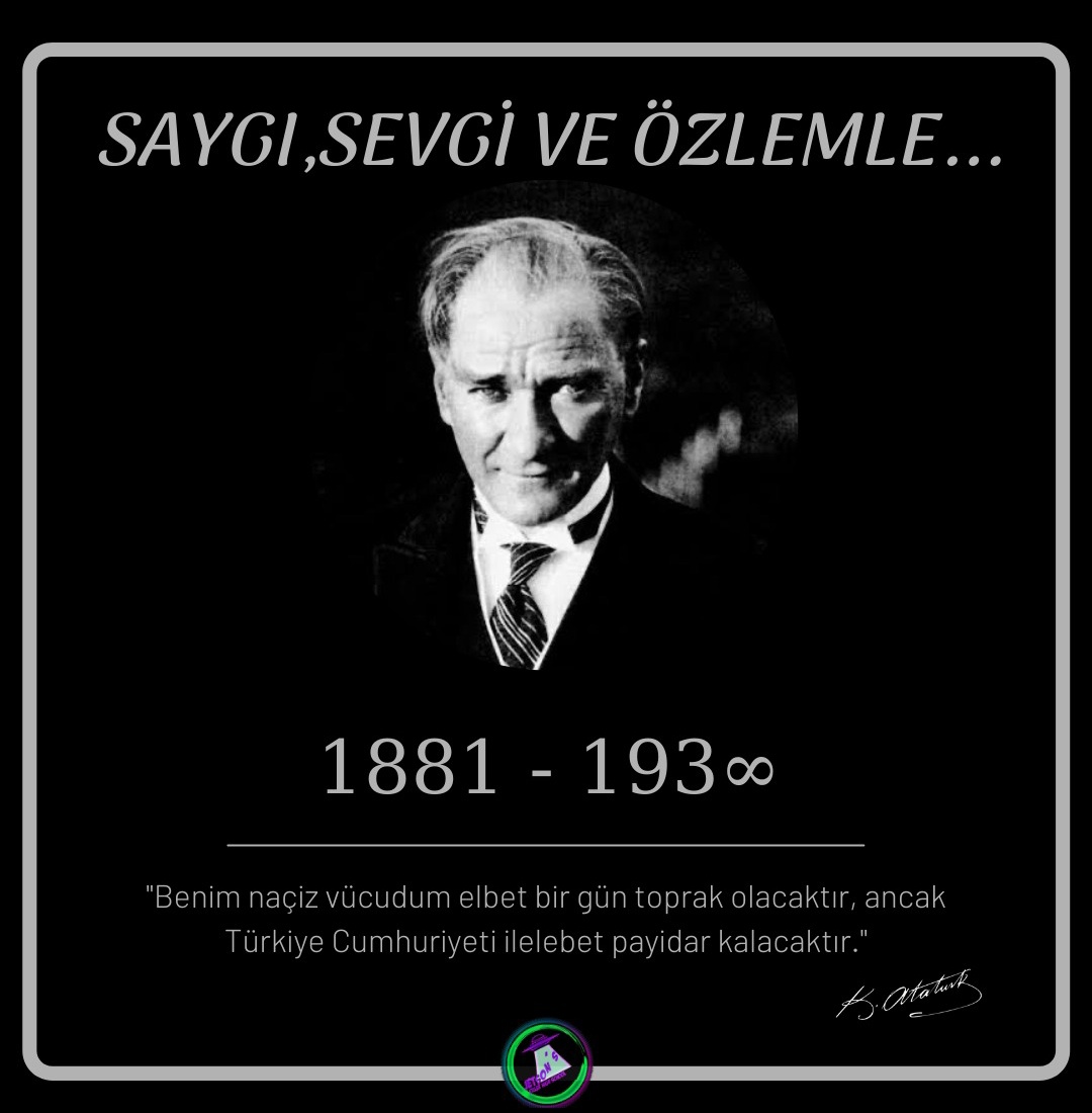 jetsonsrobotics's tweet photo. "Her 10 Kasım sabahı saat 9'u 5 geçtiğinde sirenler acı acı çalarken , gözleri dolan evlatların olduğu sürece sen hep yaşayacaksın Atam!" 

Büyük Önder Mustafa Kemal Atatürk'ü saygı, sevgi ve özlemle anıyoruz.🖤
Bugün , yarın ve daima izindeyiz...
#10Kasım https://t.co/iBMgvPovhE