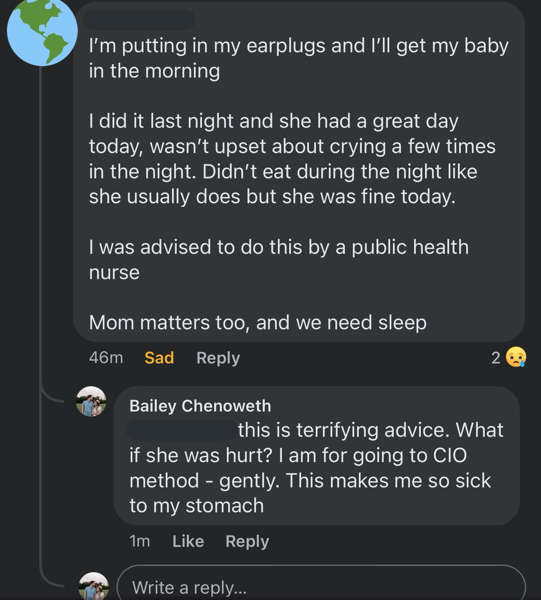 bchenmama's tweet photo. I seriously wanted to PUKE after I read this!!!! If you can’t handle a baby waking up at night, don’t have children. Period. Your job is to care for your baby!!!! This is NEGLECT https://t.co/HhsH2fee2A