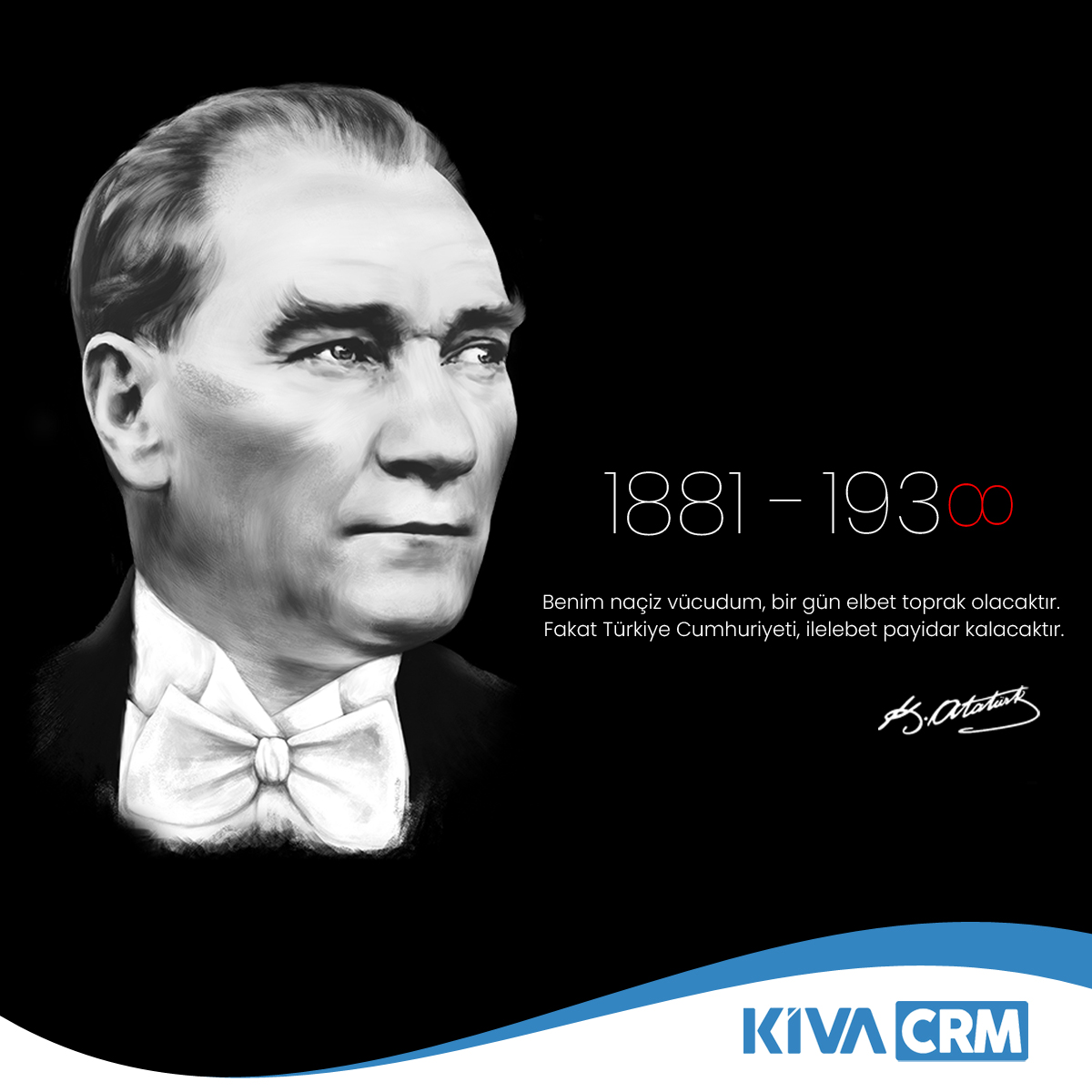 Ulu önderimiz Mustafa Kemal Atatürk'ü kaybedişimizin 83'üncü yıldönümünde rahmet, minnet ve özlemle anıyoruz...