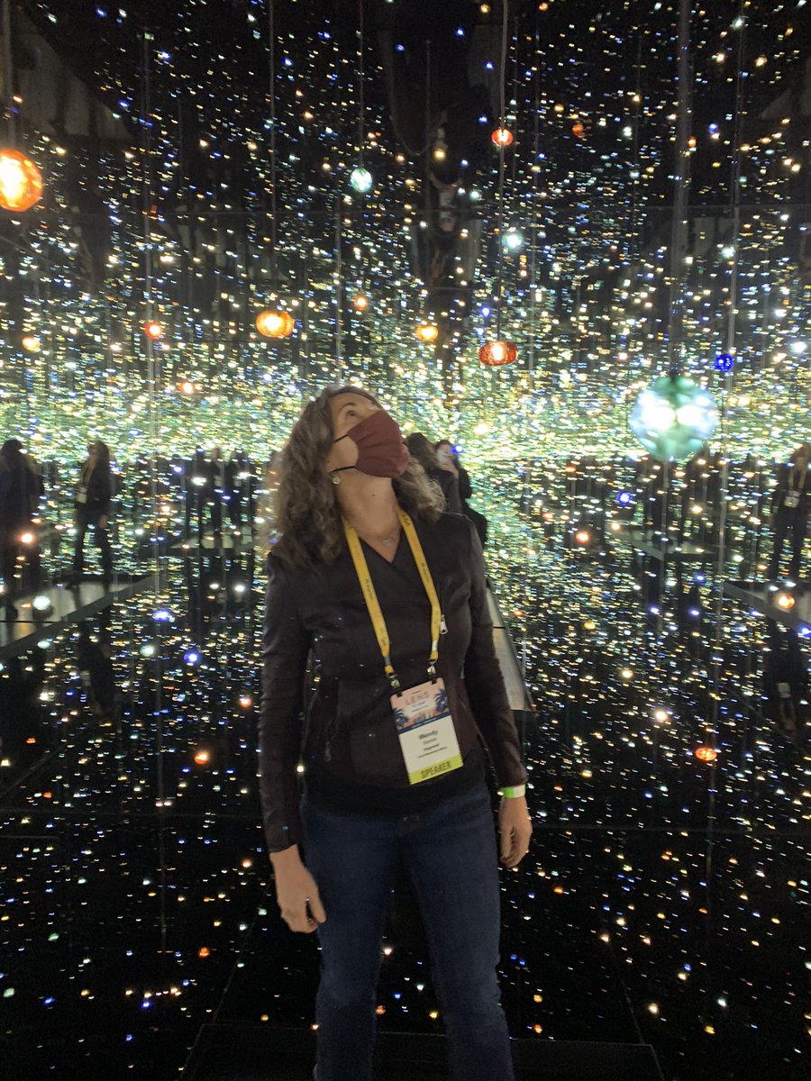 Had a fantastic time meeting real humans at #DegreedLENS reception tonight <a href="/TheBroad/">The Broad</a>! Warhol's, Infinity room and more (oh, and two Covid tests, temp check and full-time masks for safety's sake--all worth it to have live conversations and idea sharing!)