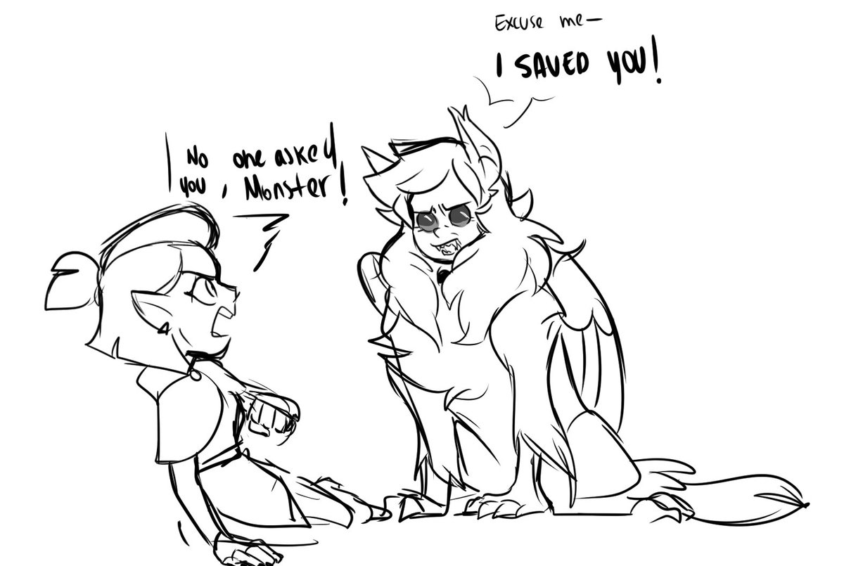 I had an Au where Camila and Eda were Luz's biological mothers and that she inherited the owl's curse. Sadly laziness is my biggest vice and I never advanced much more than a few sketches and then came the Raeda and now it perishes in the shadows, obviously.
