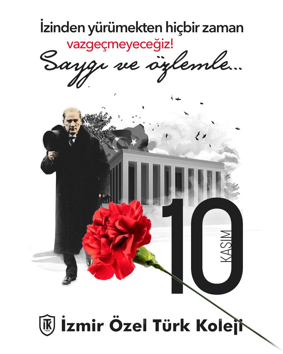 ozelturkkoleji's tweet photo. Bir ulusun Atasına vedası... ♾

Atamızın aramızdan ayrılışının 83. yılında sevgi ve özlemle anıyor, aziz hatırası önünde saygıyla eğiliyoruz.

İlk kez göreceğiniz fotoğraflardan oluşan '10 Kasım Albümü' https://t.co/cBNNccJYl3

#10Kasim #Ataturk https://t.co/jEOAKS8dRv