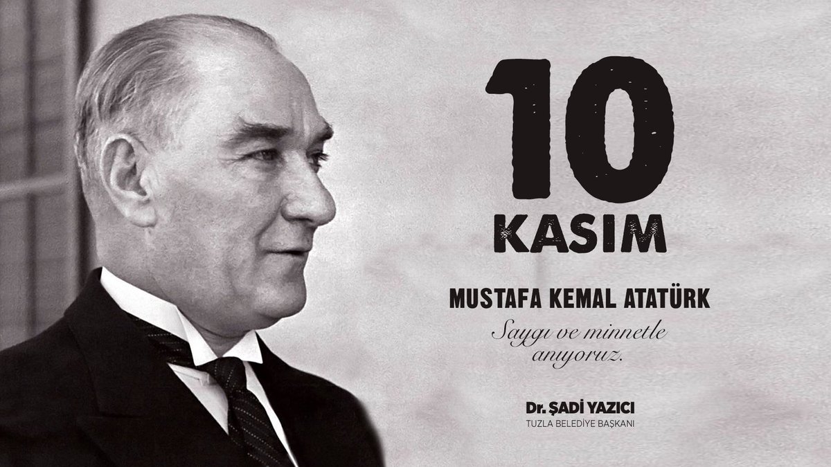 Gazi Mustafa Kemal Atatürk’ü vefatının yıl dönümünde saygı ve rahmetle anıyorum. #10Kasım 🖤