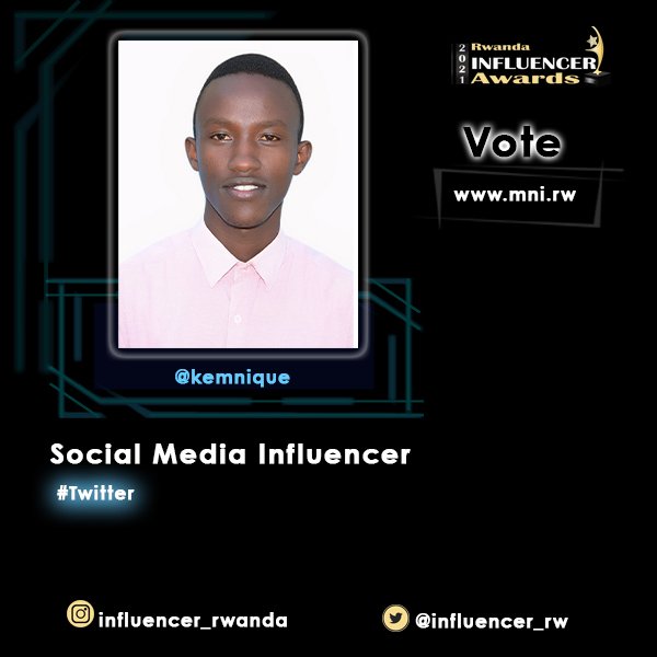 Vote <a href="/kemnique/">Urinde Wiyemera?</a> as Social Media Influencer <a href="/Influencer_rw/">Rwanda Influencer</a> 2021 #RIA at mni.rw/CompetitionVot…