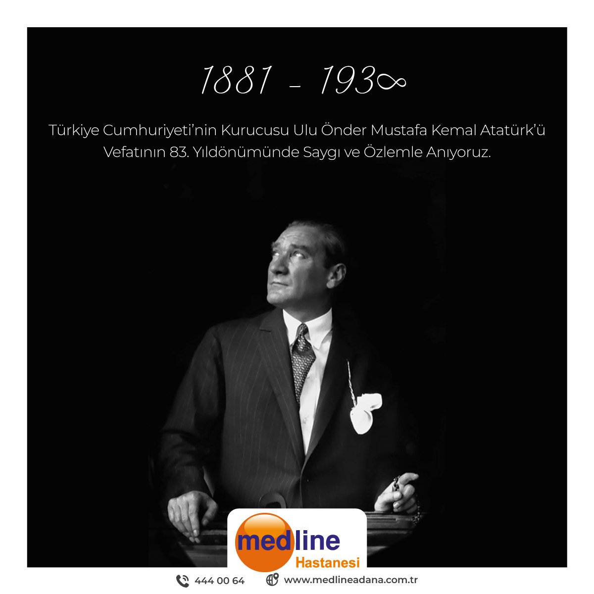 Türkiye Cumhuriyeti’nin Kurucusu Ulu Önder Mustafa Kemal Atatürk’ü Vefatının 83. Yıldönümünde Saygı ve Özlemle Anıyoruz.

#atatürk #mustafakemalatatürk #10kasım 
#0905 #anıtkabir