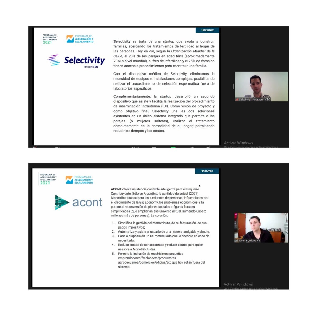 AgenciaIyE's tweet photo. Programa de Aceleración y Escalamiento | Kick-off ACELERA de @incutex  
Hoy mostraron su propuesta de valor y compartieron su primera actividad como comunidad las 6 startups seleccionadas  

Punto Ahorro, Selectivity Life, Baby Back, Acont, SmartSales, Seguro por hoy https://t.co/4rKHna0XCD