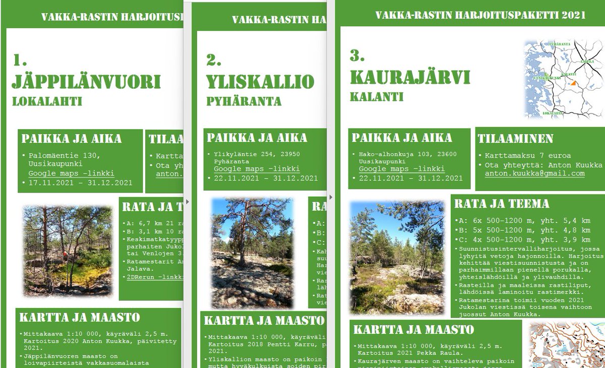 vakkarasti's tweet photo. Vakka-Rastin #suunnistus #harjoituspaketit nyt tilattavissa #pyhäranta #kalanti #uusikaupunki #lokalahti https://t.co/9mjgMIFieC https://t.co/JM14ScwpUz