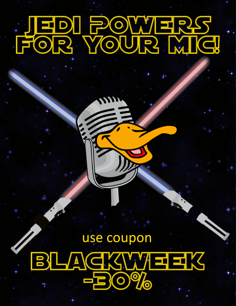 AutoDuckRT's tweet photo. Duck anything when you speak❗ 
Auto-Duck in Real Time -30% 
https://t.co/Tu3xCCUOcJ 
#couponcode BLACKWEEK 

#BlackFriday2021 #BlackFridayDeals #BlackFridaySales #blackfridayspecial #BlackFridayblackout #CyberMonday #CyberMonday2021 #BlackFridayWeek #coupon #voucher #discount https://t.co/SAlZdzPViL