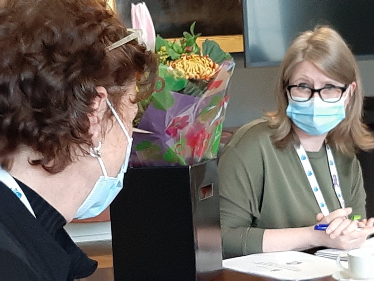 heeryd's tweet photo. @MaterNursing 
Maria Love receiving flowers at her last meeting as End of Life Care Coordinator @ Mater Hospital. Her amazing contributions in promoting good quality end of life care were acknowledged😊 https://t.co/3RdNaucETX