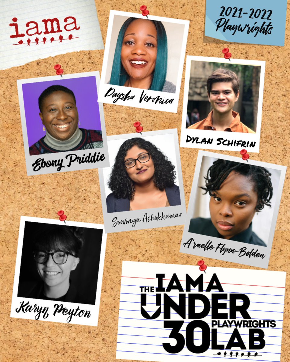 DayshaVeronica's tweet photo. SO excited to be part of the #IAMAUnder30 playwriting fam!!🎉 @IAMATheatre https://t.co/DDOZUtZxCc