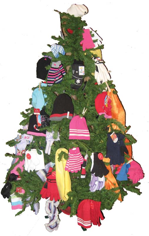 xashee's tweet photo. if you own a business or share this with a place you frequent. heck, anyone could do this, to help those in need. #TheMittenTree! donations of scarves, mittens, hats, gloves fill the tree, for anyone who is in need. boots can be put under the tree. it's a beautiful thing to help! https://t.co/XlrMF3Rlrc