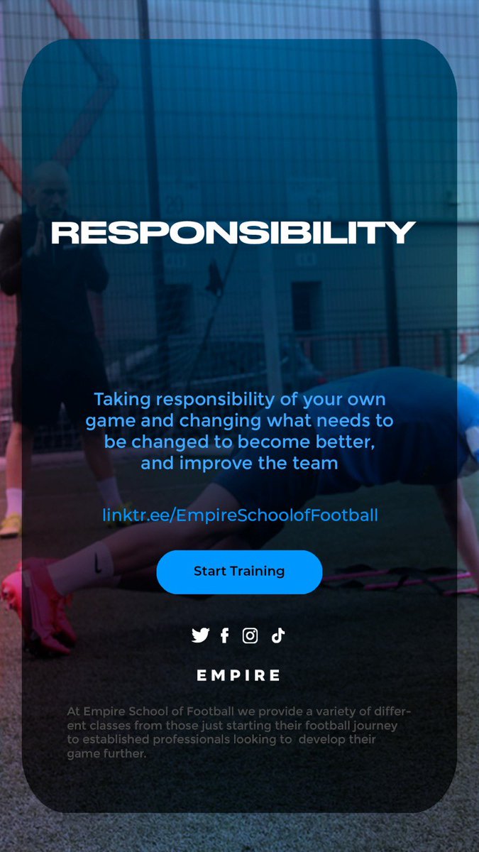 Empire_SOF's tweet photo. Áreas in your game that need worked on? 🎯 

We provide personal training dedicated to working on your game 🖊 📖 

Key Components to your Tailored Session at Empire ⚽️🔑🔥

Always Striving and Demanding Development in all areas of your game 

#teamempire #empire121coaching https://t.co/vWtfACWF4t