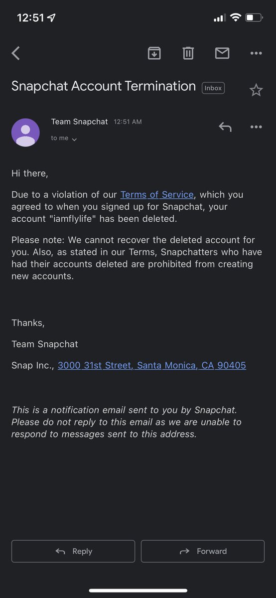 wwtygd's tweet photo. gonna have to catch me on IG since i got hit with a lifetime@ban… i’ll miss you @Snapchat, but also, fuck you guys https://t.co/YteUMzftd8