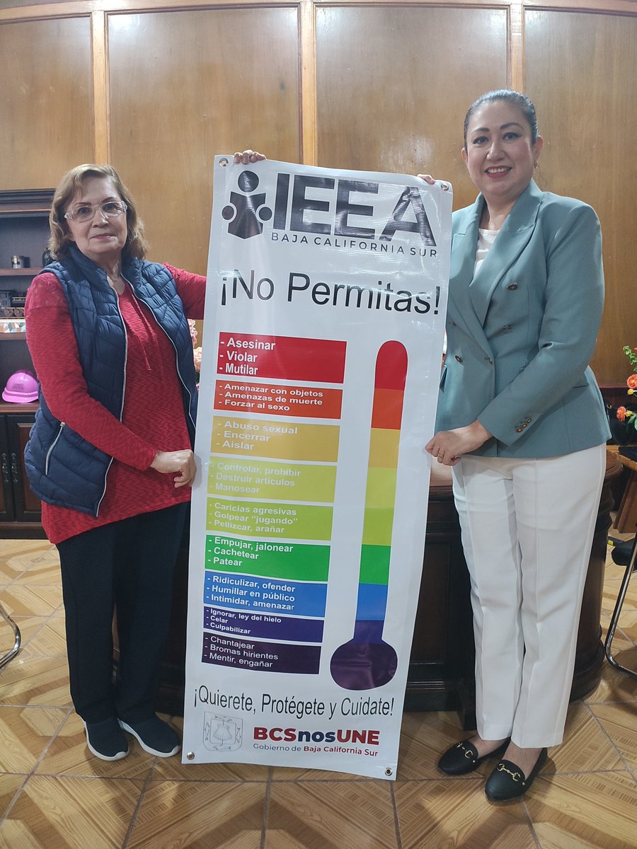IEEA_BCS's tweet photo. Productiva y amena plática con la Presidenta Municipal de Mulege, Edith Aguilar Villavicencio, en la que ambas partes coincidieron que el trabajo en colaboración es pieza fundamental para abatir el rezago educativo del pueblo de Mulege.
#BCSNosUne #IEEABCS #EducacionEsDesarrollo https://t.co/GrsOcSng29