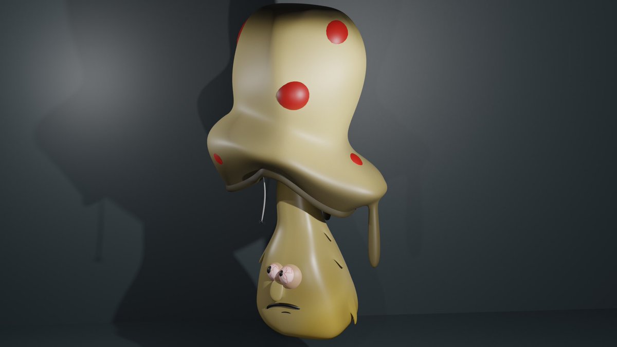 AaronAustinUGC's tweet photo. Modeled one of my friend’s old drawings #Blender3d #characterdesign #art https://t.co/yh4wdb96Kf