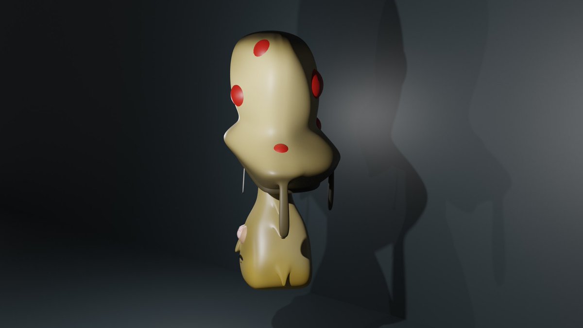 AaronAustinUGC's tweet photo. Modeled one of my friend’s old drawings #Blender3d #characterdesign #art https://t.co/yh4wdb96Kf
