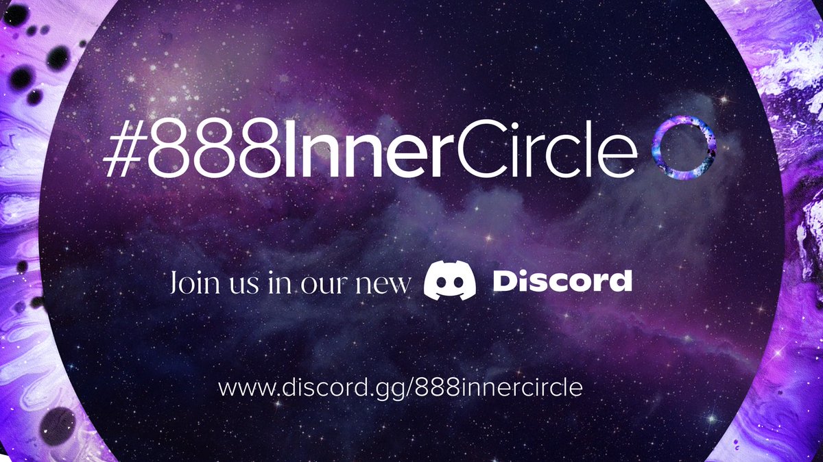 crypto888crypto's tweet image. To celebrate the launch of the #888InnerCircle Twitter account &amp;amp; new discord I’m giving away membership to the InnerCircle✨

To have a chance to win do the following;

✨ Retweet &amp;amp; Comment below 
✨ Follow @888InnerCircle 
✨ Join our discord