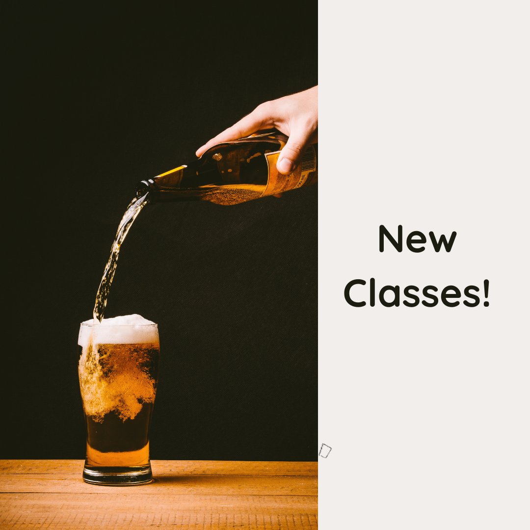 NEW CLASSES! Join us in 2022 for Beer Basics and Advanced Beer Courses. We've added more sections to accommodate wherever you may live in the world. ALL NEW GIFT CARDS so that you can give the gift of beer education – stay tuned for Black Friday discounts! 
⁠#beereducation