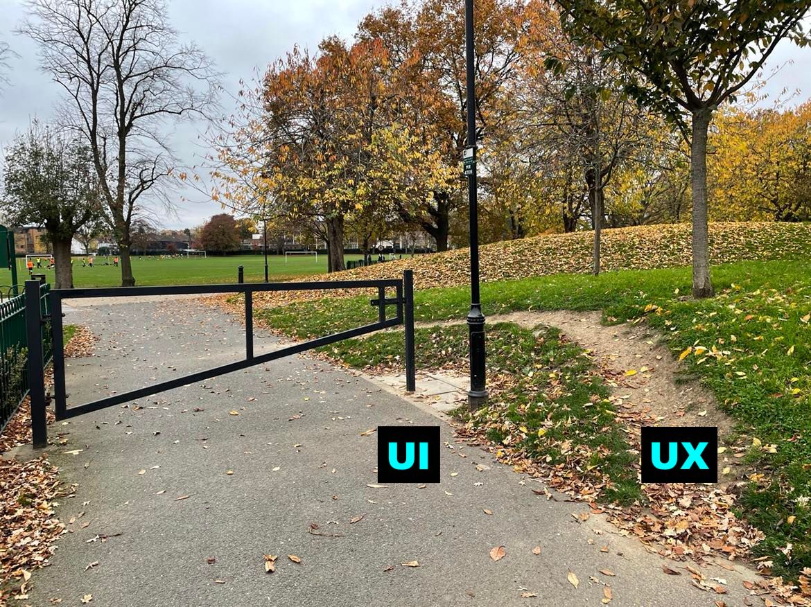 I took this picture to remind myself how I should approach product development #UI #UX