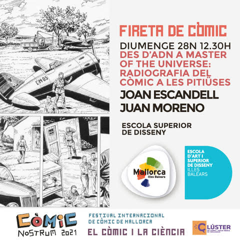 comicnostrum's tweet photo. Més de 11 activitats diferents donaràn vida el diumenge dematí a la #Fireta del #ComicNostrum2021
+ Programació: https://t.co/kHOJkHJBAi
#Clusterdecomic #Mallorca #IllesBalears #comic #AgendaCultural https://t.co/x6bPcLXpj2