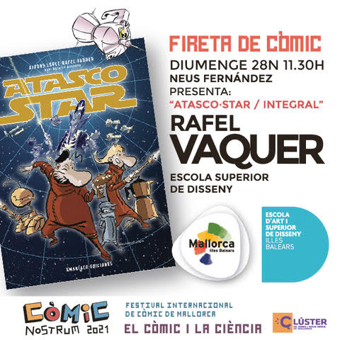 comicnostrum's tweet photo. Més de 11 activitats diferents donaràn vida el diumenge dematí a la #Fireta del #ComicNostrum2021
+ Programació: https://t.co/kHOJkHJBAi
#Clusterdecomic #Mallorca #IllesBalears #comic #AgendaCultural https://t.co/x6bPcLXpj2